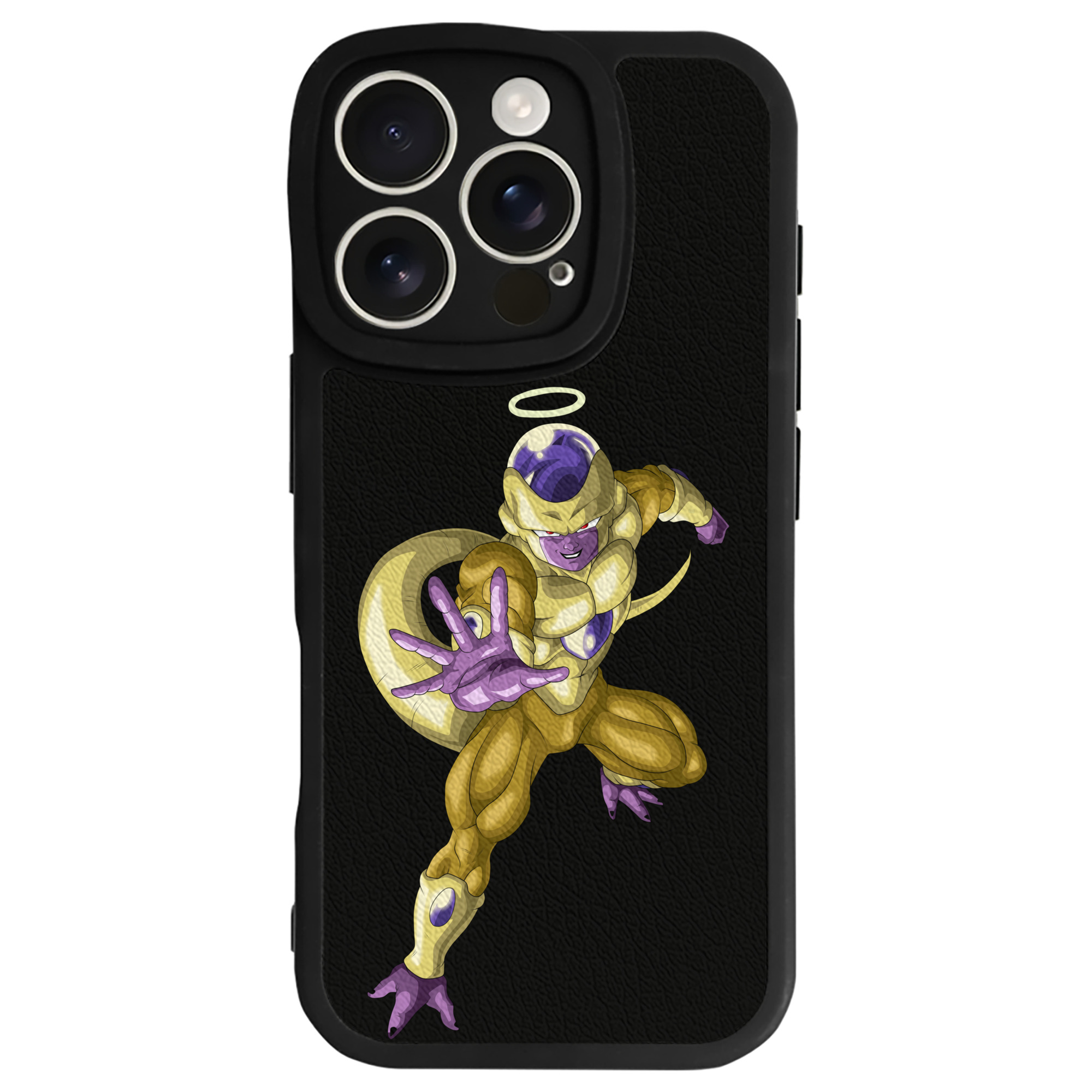 （画像用） ドラゴンボール フリーザ DRAGON BALL Frieza 【iPhone 16シリーズ対応】シリコンスマホケース（レザー調） 材質：シリコン